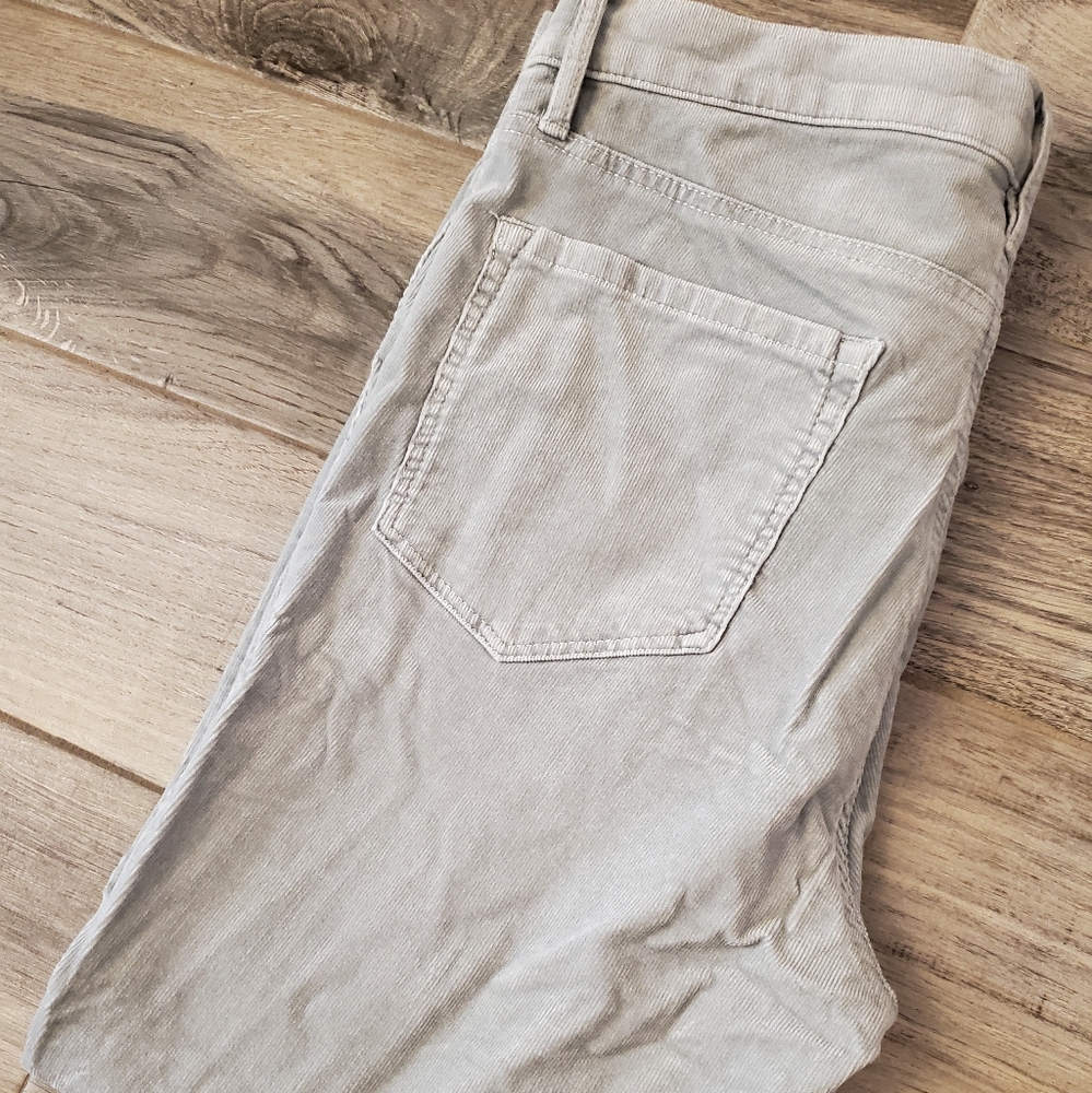 Loft Green Corduroy Modern Skinny Pants 31/12